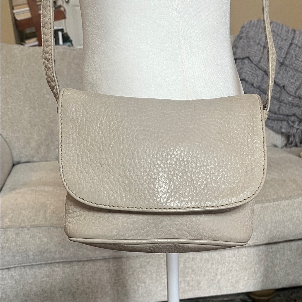 Coach Vintage Sonoma Cream Pebbled Leather Small Crossbody Bag